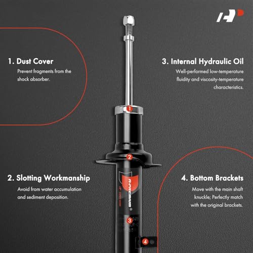 A-Premium Front Suspension Shock Absorber Strut Compatible with Lexus IS250 (AWD) 2014-2015, IS300 2016-2018, IS350 (AWD) 2014-2018 [Base Model only] 2-PC Set by A-Premium - Image 3