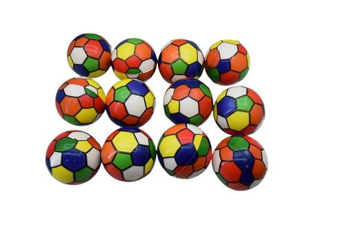 Image of Asera 12 Pcs Soft Foam Sponge Rainbow Balls for Kids | Lightweight High Bounce Colorful Play Ball | Birthday Return Gifts, Party Favors, Indoor & Outdoor Fun
