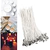 Candle Wicks 50pcs Natural Candle Wicks Natural Cotton Wicks for Candle Making DIY (10cm) - 4