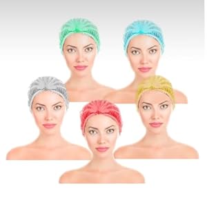 200 Gorros de Ducha Desechables Elásticos No Tejidos | Antipolvo, Resistente | Varios Colores | Ideal para Médicos, Laboratorios, Enfermeras, Tatuajes, Hospitales | BELLAPRO (BLANCO)