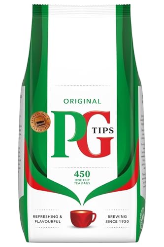 PG Tips One Cup Square Tea Bags (Pack of 450)