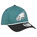New Era Men's Midnight Green/Black Philadelphia Eagles Rope M-Crown A-Frame 39THIRTY Flex Hat