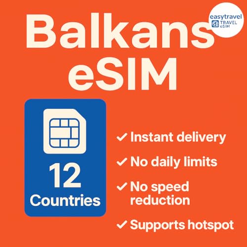 Internet dans les Balkans avec une eSIM voyage de 30 jours pour un road trip sans coupure