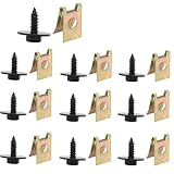 Más fácil de usar For BMW E28 E34 E39 E60 E61 F07 F10 F11 520/528/530/535/550 M5 guardabarros de chasis de coche, bandeja inferior de carrocería, arandelas cruzadas, Clip en forma de U for coche(10 Kit)