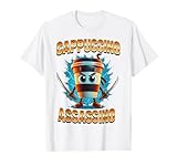 Cappuccino Assassino Lustiger Kaffee-Ninja T-Shirt