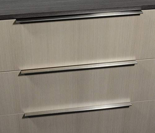 Bouton 3306 CKP dos plat doigt pull pour tiroir placard cuisine - 6