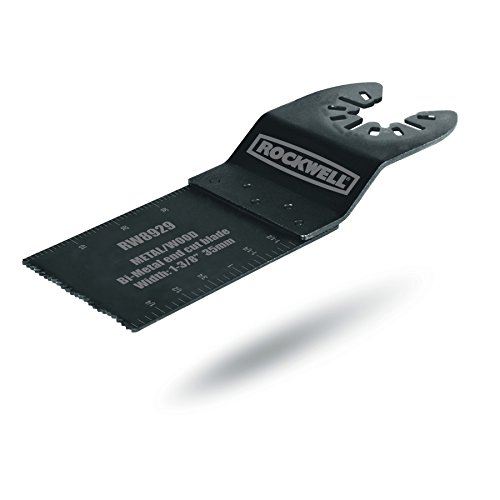 Rockwell RW8929 1-3/8-Inch Sonicrafter Oscillating Multitool Bi-metal and Wood End Cut Saw Blade with Universal Fit System