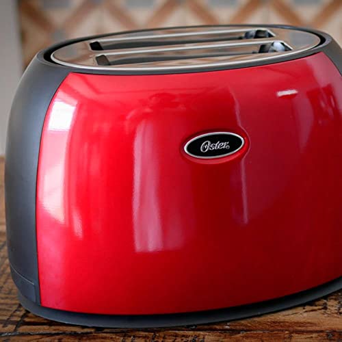 Torradeira Oster Aço Inox, 220V, Vermelho,800W, TSSTTJC5BBKR