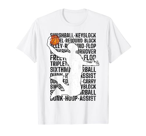 Divertente design di basket per giocatore e allenatore Maglietta