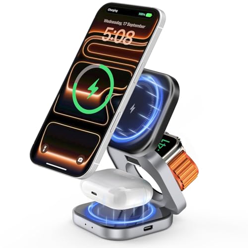 Image of Virtutron 15W Collapsible Wireless Charging Pad | Wireless Charger Type-C Charging | Compatible for iPhone 17 /1615 /14 /13 /12 Plus | Pro | Pro Max Series, Samsung Galaxy S22 Ultra /S22+ /S21 Ultra (Black)