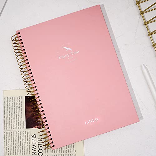 Carnet de bureau à couverture rigide rose pour ne plus perdre vos notes de travail