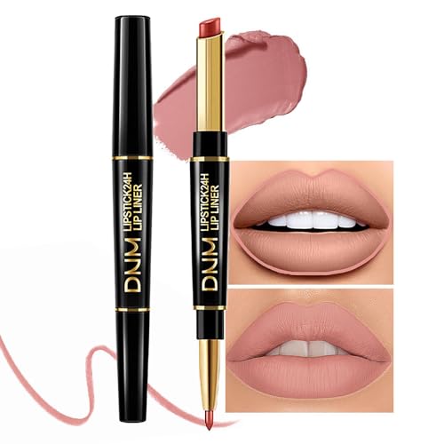 Kaely 2-in-1 Peach Lip Liner & Lipstick Set Kit for