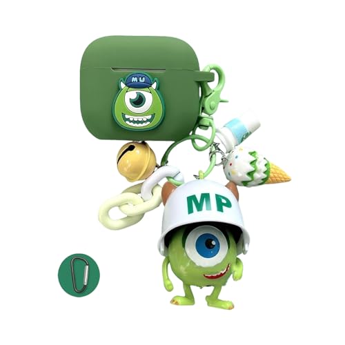 Compatible with Airpods 4ケース 可愛い 韓国 キャラクター 美少女戦士セーサームーンに適用 Airpods 3/2/1ケース カバー イヤホンケース オシャレ 全面保護 カラビナ付 耐衝撃 (Airpods 4 ケース,A4)