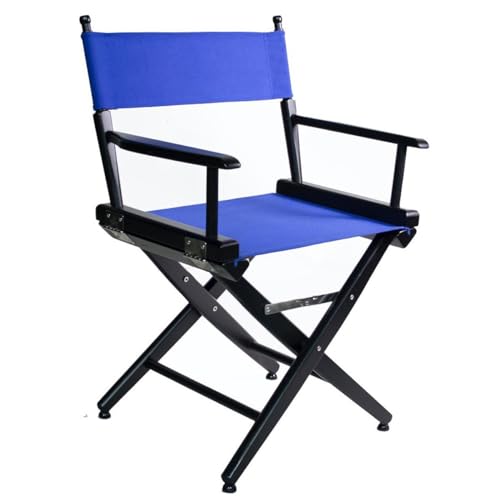 Filmcraft Short Black Frame Director Chairs (Black Frame/Blue Canvas)