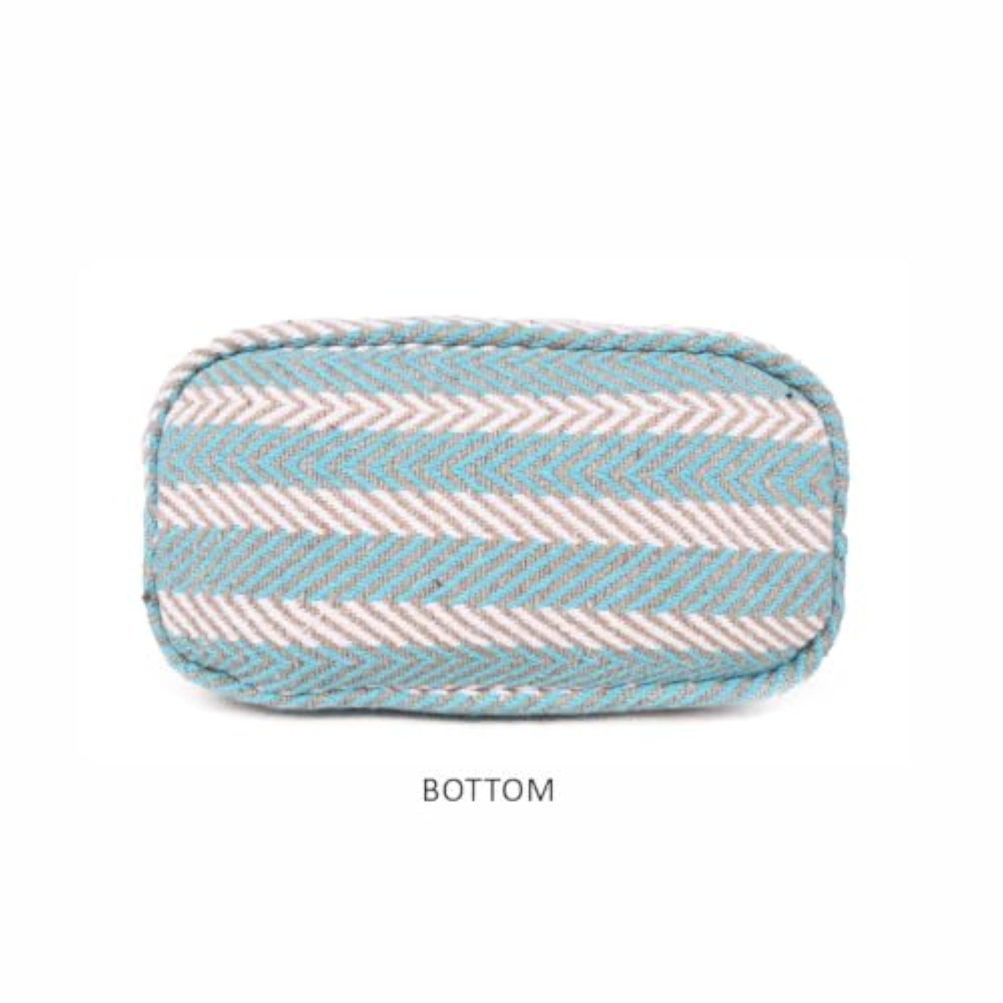 Textured Pouch with Zipper Closure and Wristlet