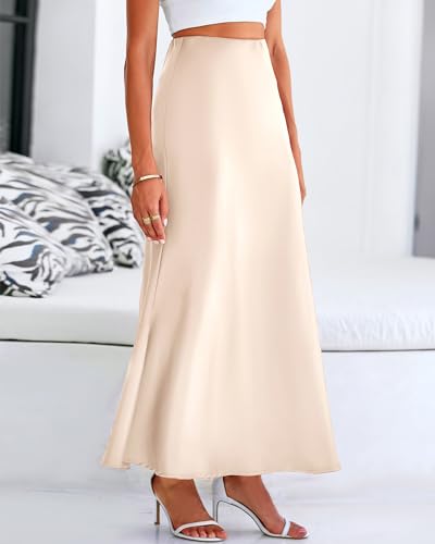 Btfbm Women'S Summer Fall Skirt 2024 Silk Elegant High Waist Cocktail Party Wedding Mermaid Satin Maxi Skirts thumb #6
