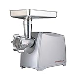 Edelstahl-Kreuzmesser Gastroback 41408 Design Fleischwolf Pro M, 2.000 Watt max, Edelstahl-Kreuzmesser, Aluminiumdruckguss-Gehäuse, Aluminium, silber