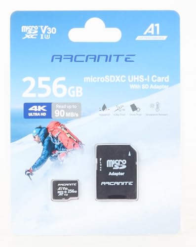 ARCANITE(アルカナイト) 256GB microSDXCカード UHS-I U3, A1, V30, 4K, C10, SDアダプター付 - AKV30A1256 の商品画像 7