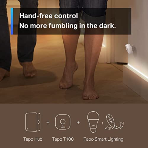 Image of TP-Link Motion Sensor Starter Kit: Motion Sensor T100 + Hub H100 (Long Battery Life, Wide Range Detection, Adjustable Sensitivity, Real-Time Notification, Smart Action)