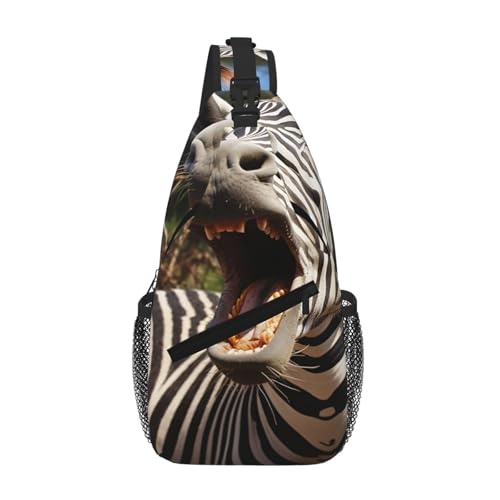 Bolso Sling para Mujer y Hombre Mochila Casual Negra miniatura 1