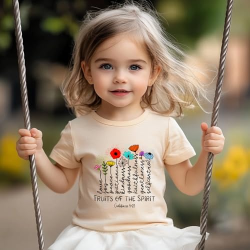 Image of Kids Christian Shirt Toddler Created with a Purpose Shirt Boys Girls Bible Verse Religious Clothes 2-7 Years