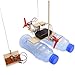 ZRSH Barco Teledirigido RC Barco Alta Velocidad Modelo de Turbina Eólica Ensamblada Barco Barco de Control Remoto de Madera DIY Ciencia Juguetes Educativos Modelo de Regalo Barco