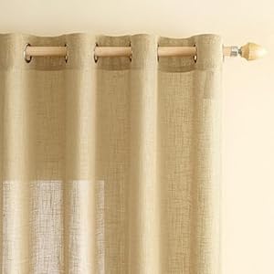 EMEMA Leinenvorhang 2er Set 140x260cm Weizen