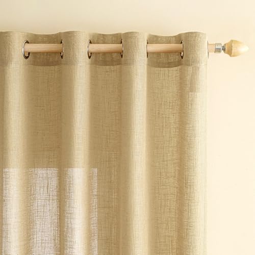 EMEMA Leinenvorhang 2er Set 140x260cm Weizen