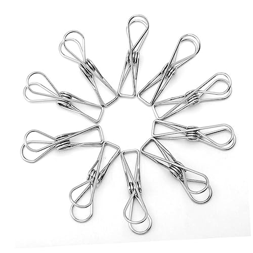20 Pinces Métalliques Multi Usage pour Sacs Alimentaires et Documents