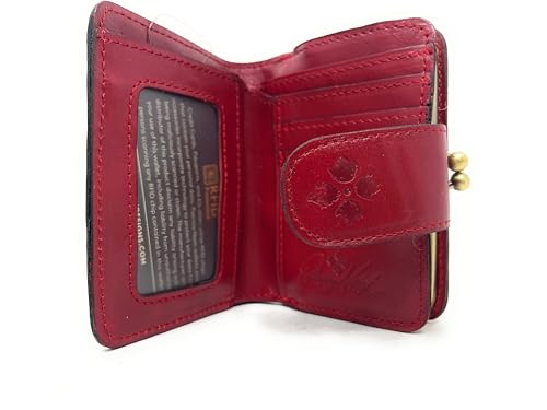 Image of Patricia Nash Leather Iberia Bifold Wallet, Ruby Red