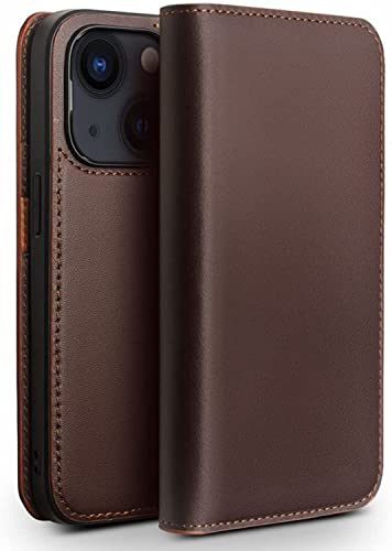 Funda de piel iPhone 14 Plus protectora para viajes y uso diario