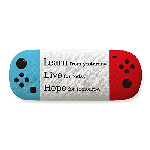Étui de rangement pour lunettes Learn Live Hope avec citation inspirante