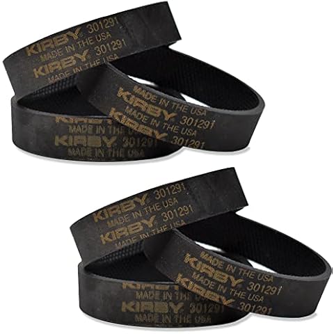 Kirby Vacuum Cleaner Belts 301291 Fits All Generation Series Models G3, G4, G5, G6, G7, Ultimate G, and Diamond Edition 6 Belts Cover