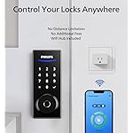 Philips Wi-Fi Smart Door Lock, Keyless Entry Door Lock with App Control,Fingerprint ID,Auto Lock,Keypad Deadbolt with Wi-Fi Bridge Adaptor,Smart Locks for Front Door-Matte Black - Image 3