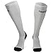 Graduated Compression Socks (White 1 Pair, US Women 8-10 // US Men 6.5-8.5)
