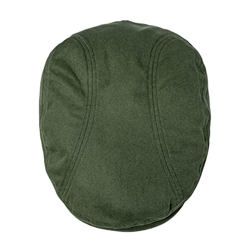 Image of BOTVELA Men Cotton Twill Newsboy Flat Ivy Driving Hat Fitted Cap