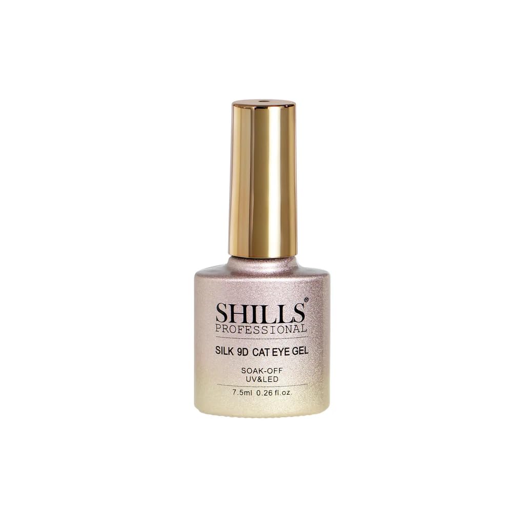 SHILLS PROFESSIONAL Silk 9D Cat Eye Gel Nail Polish – Soak Off UV/LED, Long-Lasting Magnetic Effect, 7.5ml - (359 – Rose Nude)