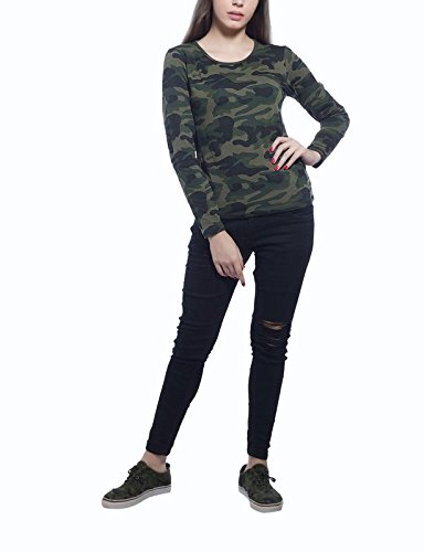 Army Printed Full Sleeve R-Neck T-Shirt 