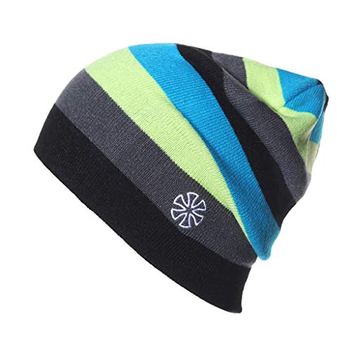 kekison Skimütze Winter Strickmütze Unisex Herren Damen Beanie Mütze Bunt Wintermütze Warme Skimütze Beiläufig Hut Bunt Sportmütze Cover