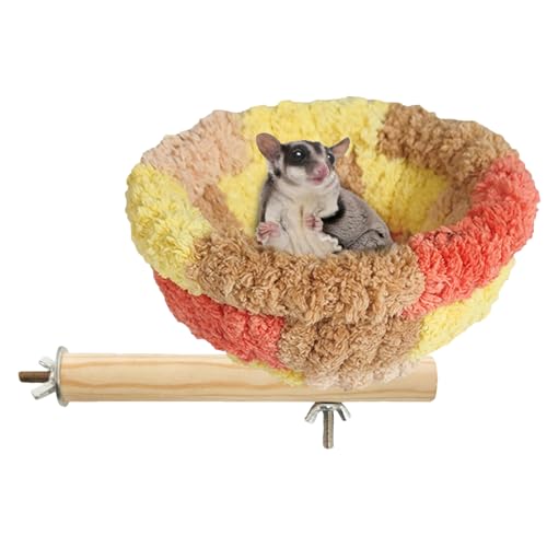 Nido De Aves para Jaula - Nido De Loro De Franela Cama para Periquitos | Accesorios Calientes para Jaulas De Cacatúas, Loros, Pinzones, Agapornis Y Guacamayos