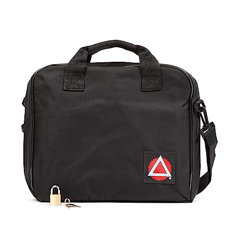 National Notary Association Carry-All Notary Bag – Letter Size Carry-All with Multiple Pockets, Adjustable Shoulder Strap, and Mini Padlock Included