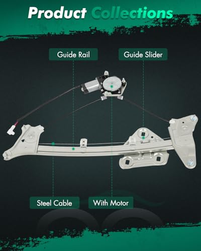Image of SCITOO Front Left Driver Side Power Window Regulator with Motor Compatible with 1999-2003 for Toyota for Solara, 741-180