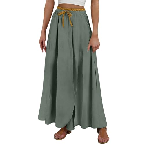 Jupe midi sans effort et pantalon large fluide pour femme