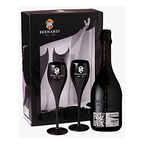 Kit Espumante Bernardi Jacur 756 Brut com Taças