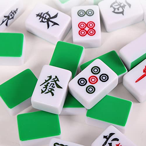 Mini Mahjong Juego de Fichas Tradicional Verde miniatura 2