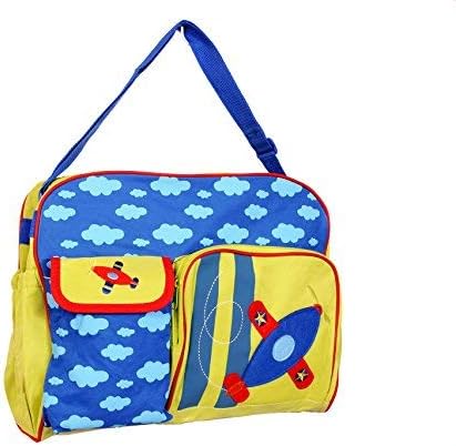 BabyGo Fancy Multipurpose Mother Mama Bag Baby Diaper Carry Bag for Travel, Clothes, Organizing and Feeding (Blue-Green)