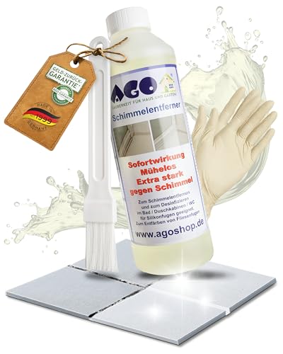 AGO 500ml Schimmelentferner mit Pinsel & Handschuhen