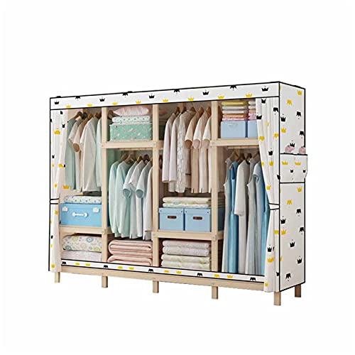 Grand placard penderie en tissu pour ranger tous les vêtements de fille
