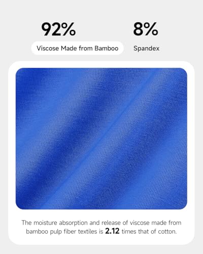 5 Pack Men's Underwear,Rayon Made From Bamboo Boxer Briefs,Ultra Soft Breathable,No Riding Up Long Leg4