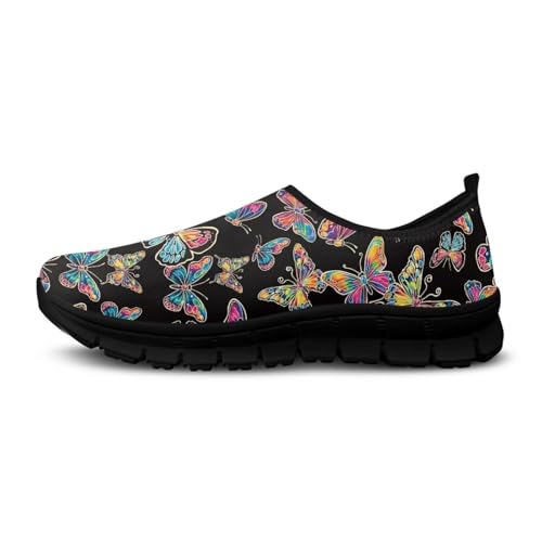 Image of Womens Slip On Walking Shoes Non Slip Loafer Breathable Holiday Travel Shoe Lightweight Casual Low Top Sneakers SizeUS 5.5-11.5